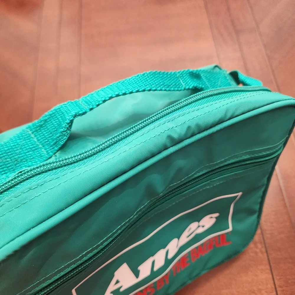 Vintage 90s Ames Department Store Bargains By The Bagful Lunch Bag Green Work